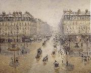 Camille Pissarro Paris-s opera house street oil painting picture wholesale